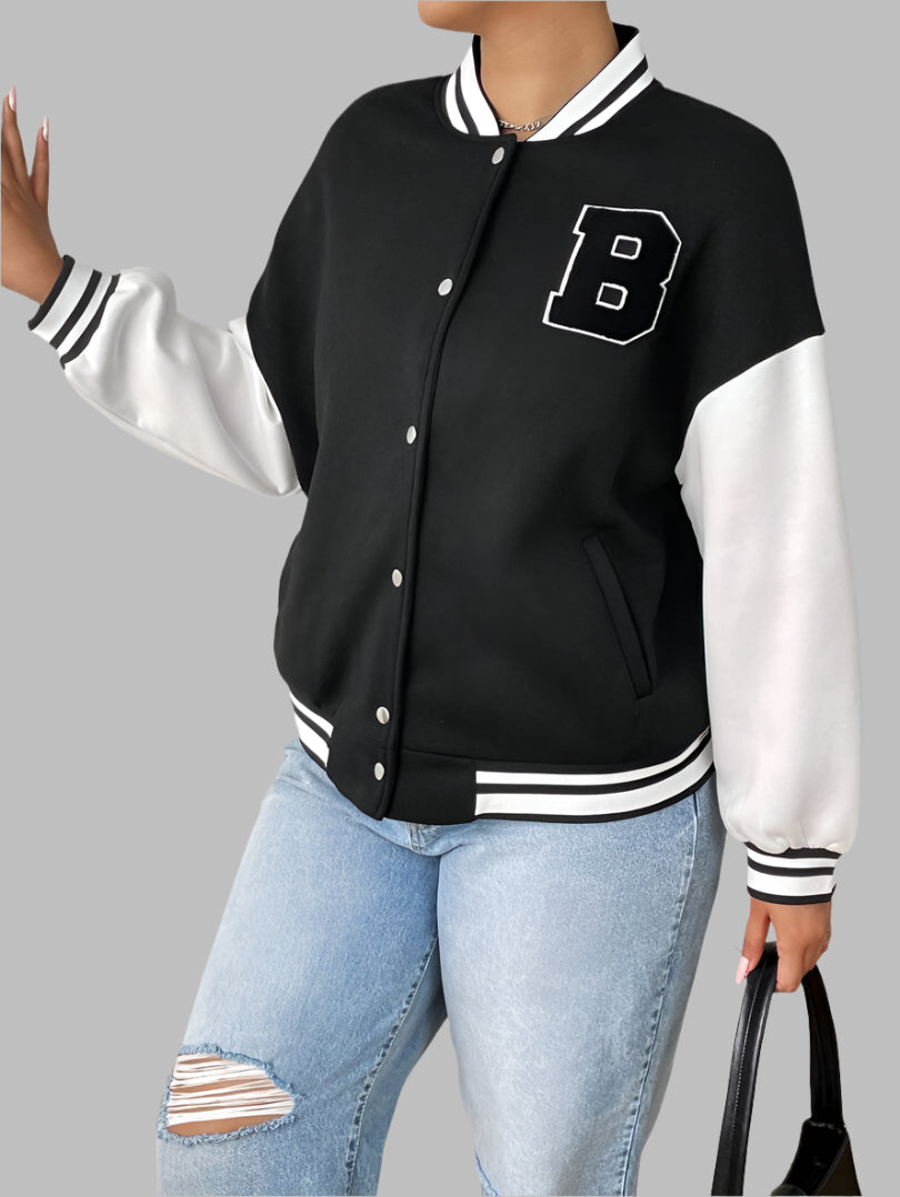 Stretch and Movement Varsity Letterman Jacket