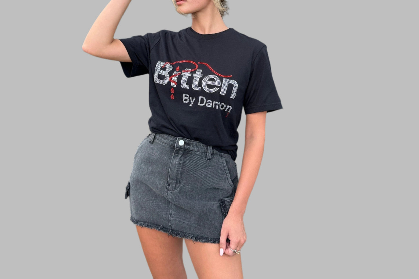 Black Rhinestone Tee in all Names