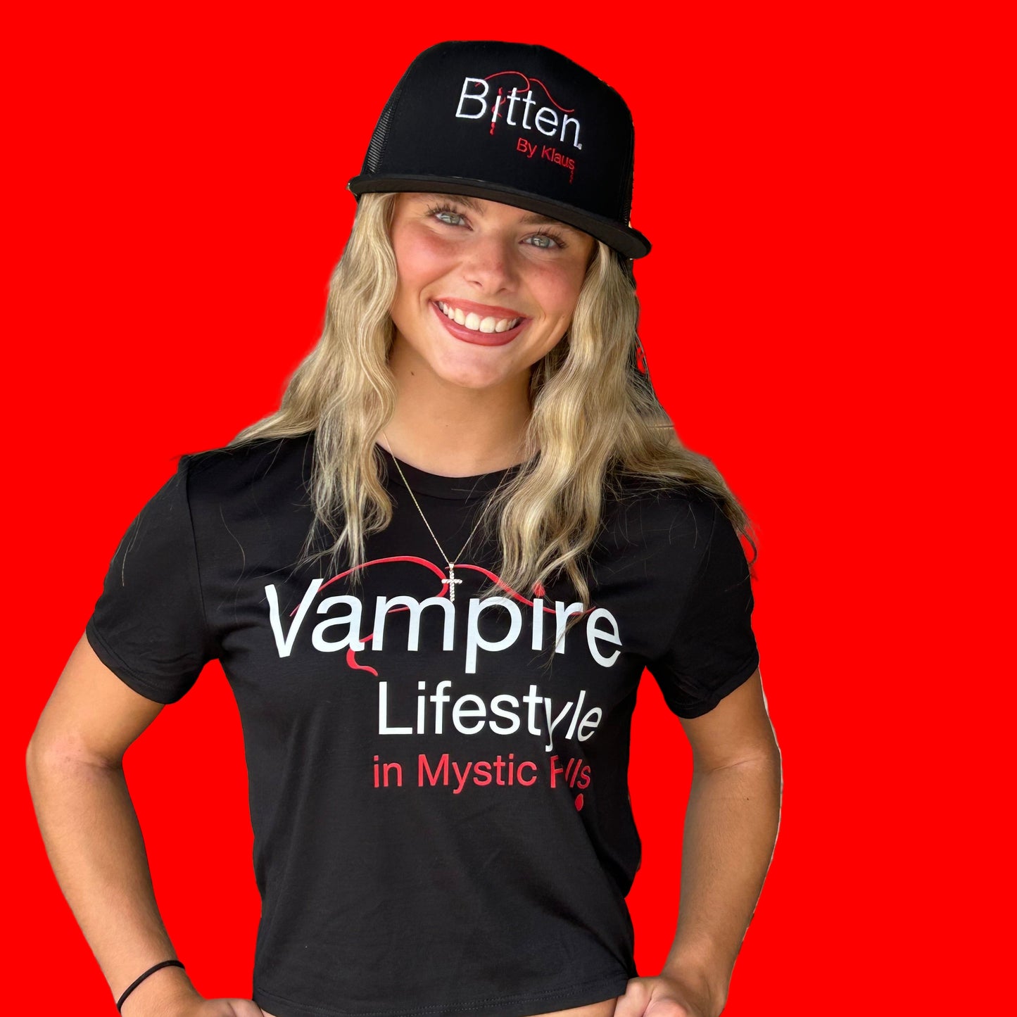 Vampires Lifestyle in Mystic Falls Crop Top