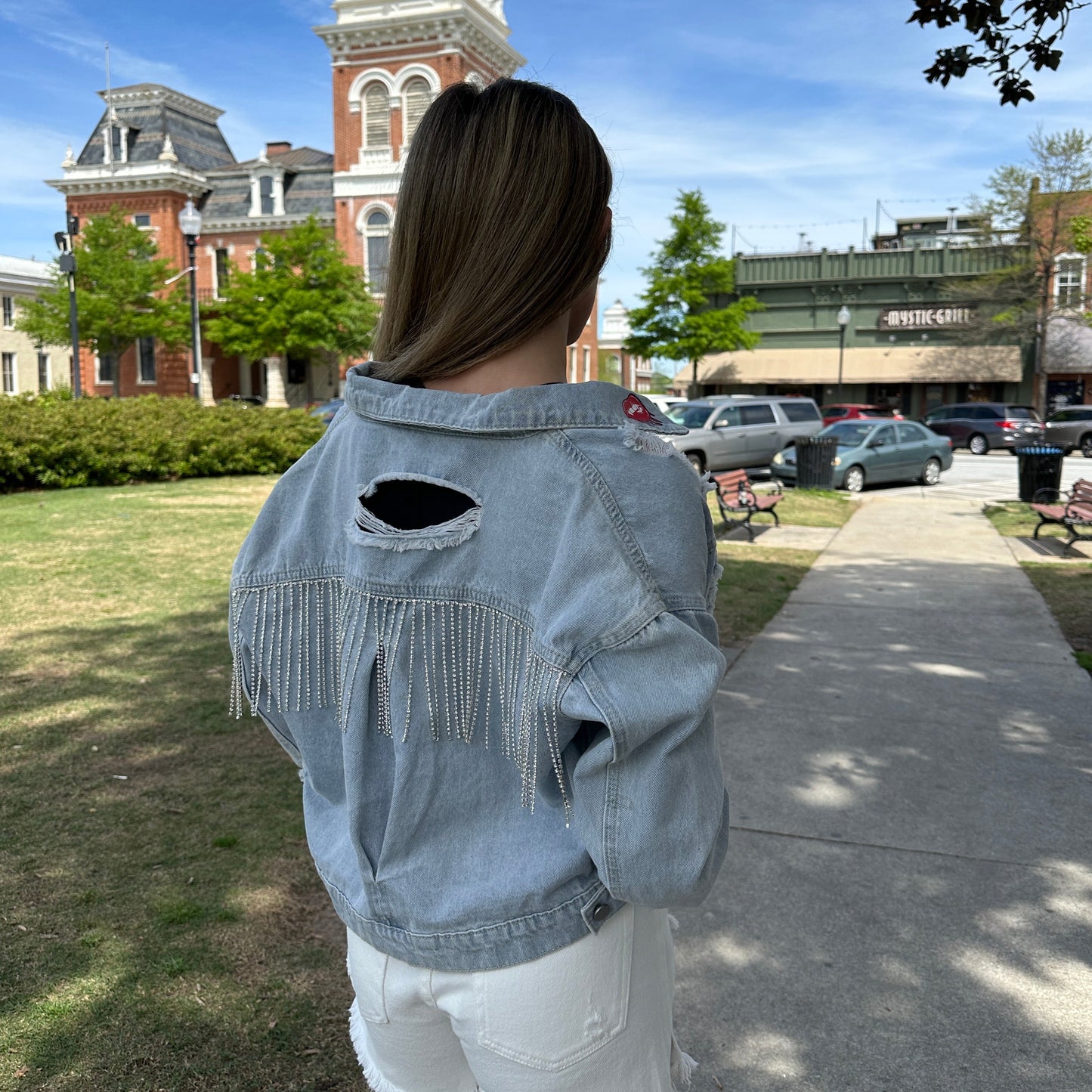Diamond Denim Couture Jacket