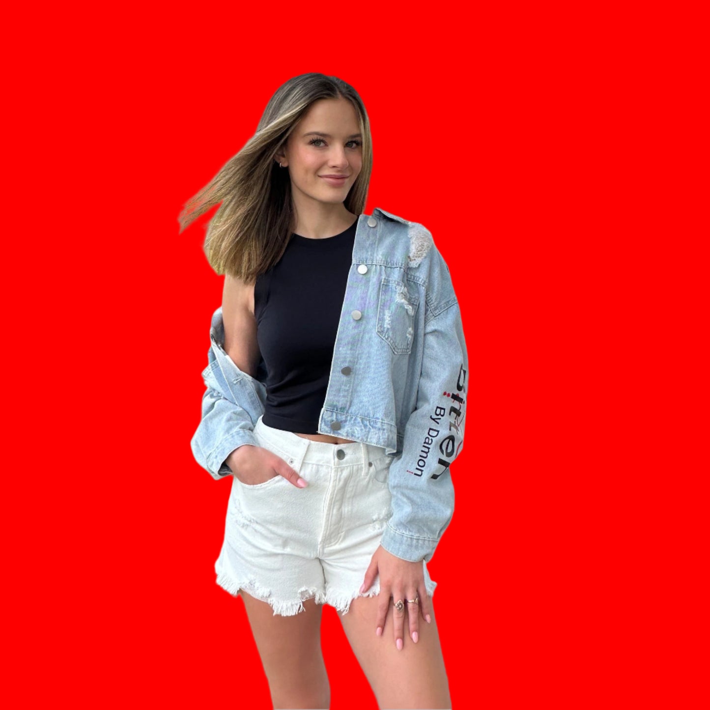 Diamond Denim Couture Jacket