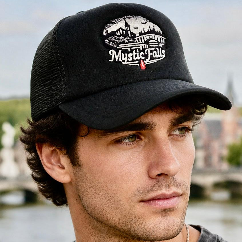MYSTIC FALLS BLOOD DROP TRUCKER HAT