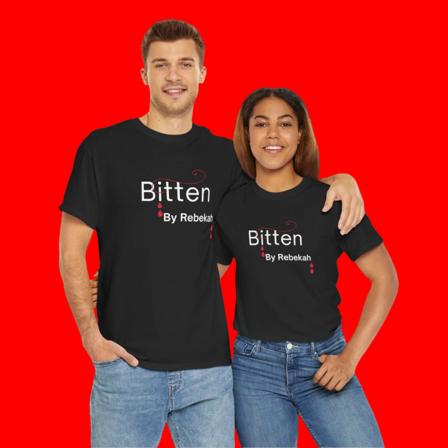 Bitten by Rebekah Basic Black Tee