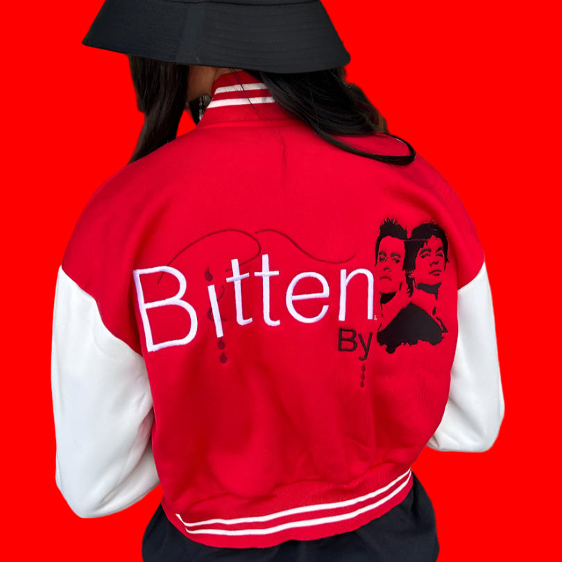Bitten by Salvatore Brothers Red Crop Jacket
