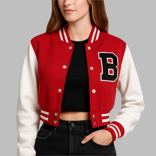 Bitten by Salvatore Brothers Red Crop Jacket