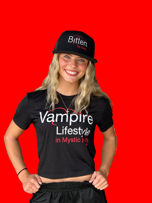 Vampires Lifestyle in Mystic Falls Crop Top