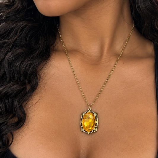 BONNIE BENNETT TVD YELLOW STONE NECKLACE