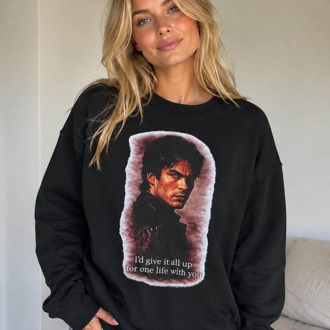 GIVE IT ALL UP FOR YOU DAMON CREWNECK SWEATSHIRT