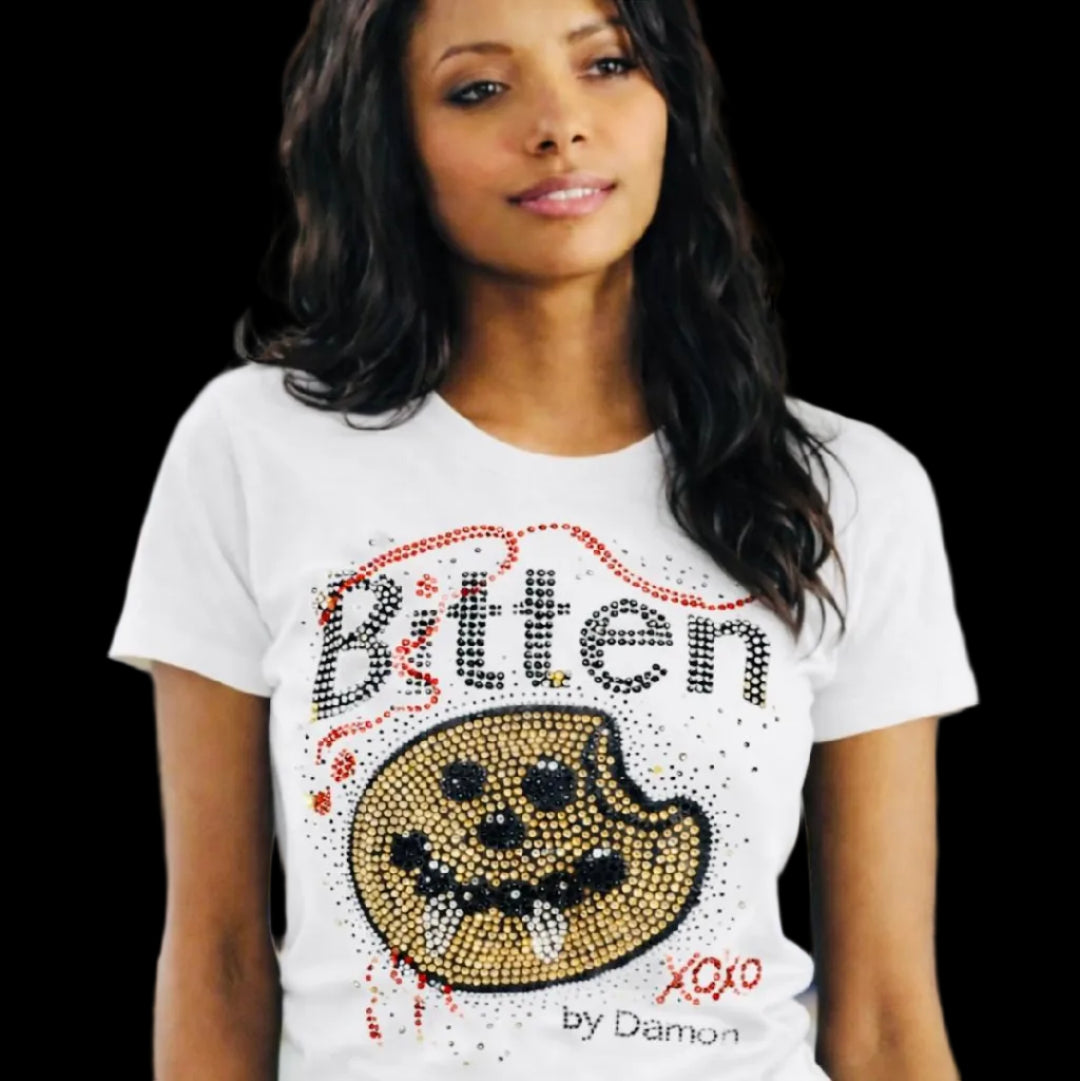 DAMON AND BONNIE BLACK PANCAKE IN DIAMONDS TEE