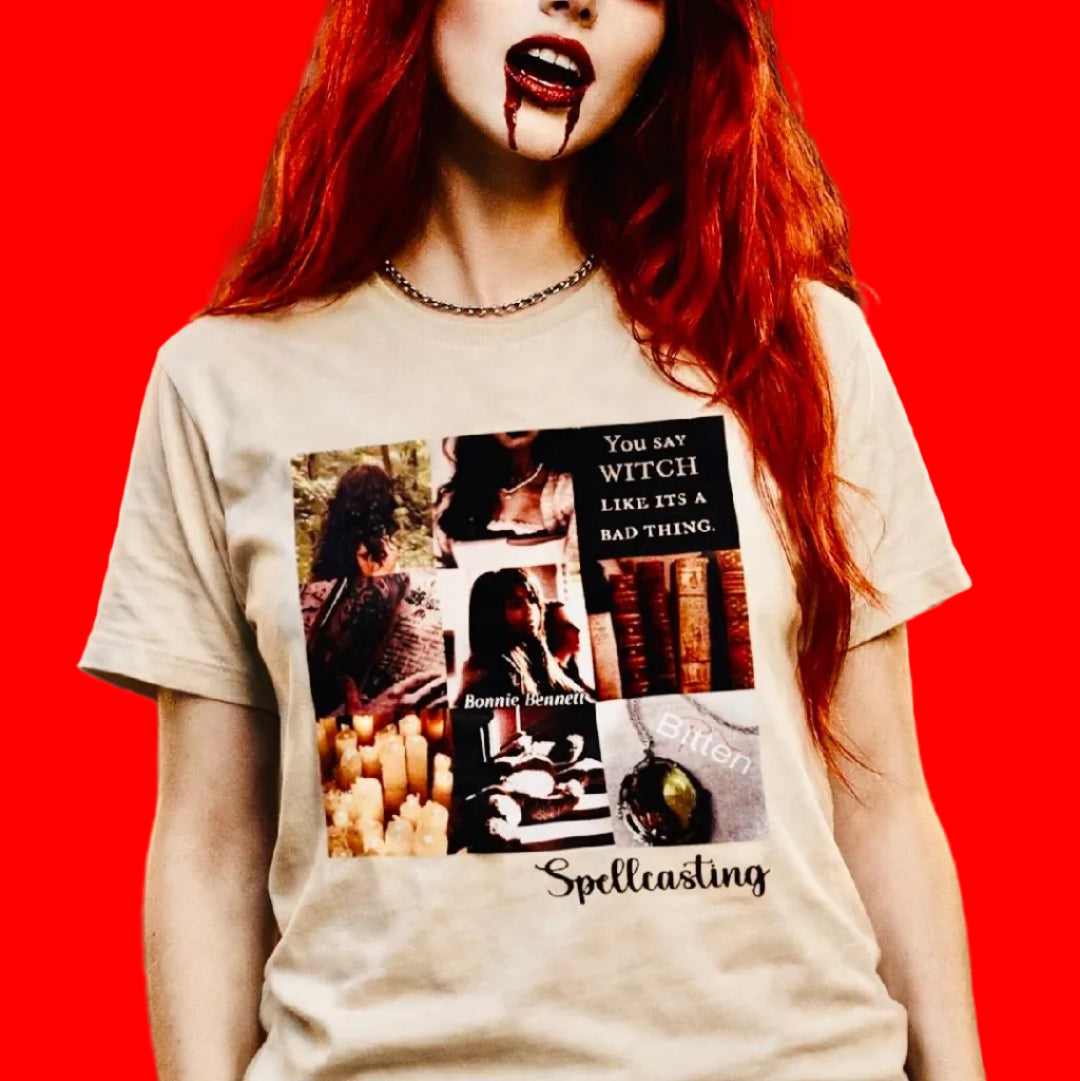 ALL ABOUT BONNIE BENNETT TEE IN TAN