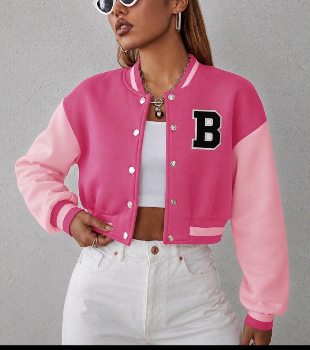Pretty Pink The Vampire Barbie Varsity Jacket