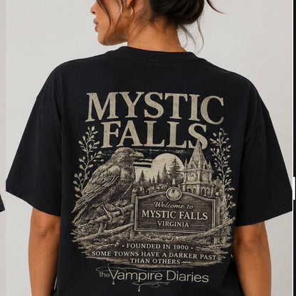 Mystic Falls 1900 Black Tee