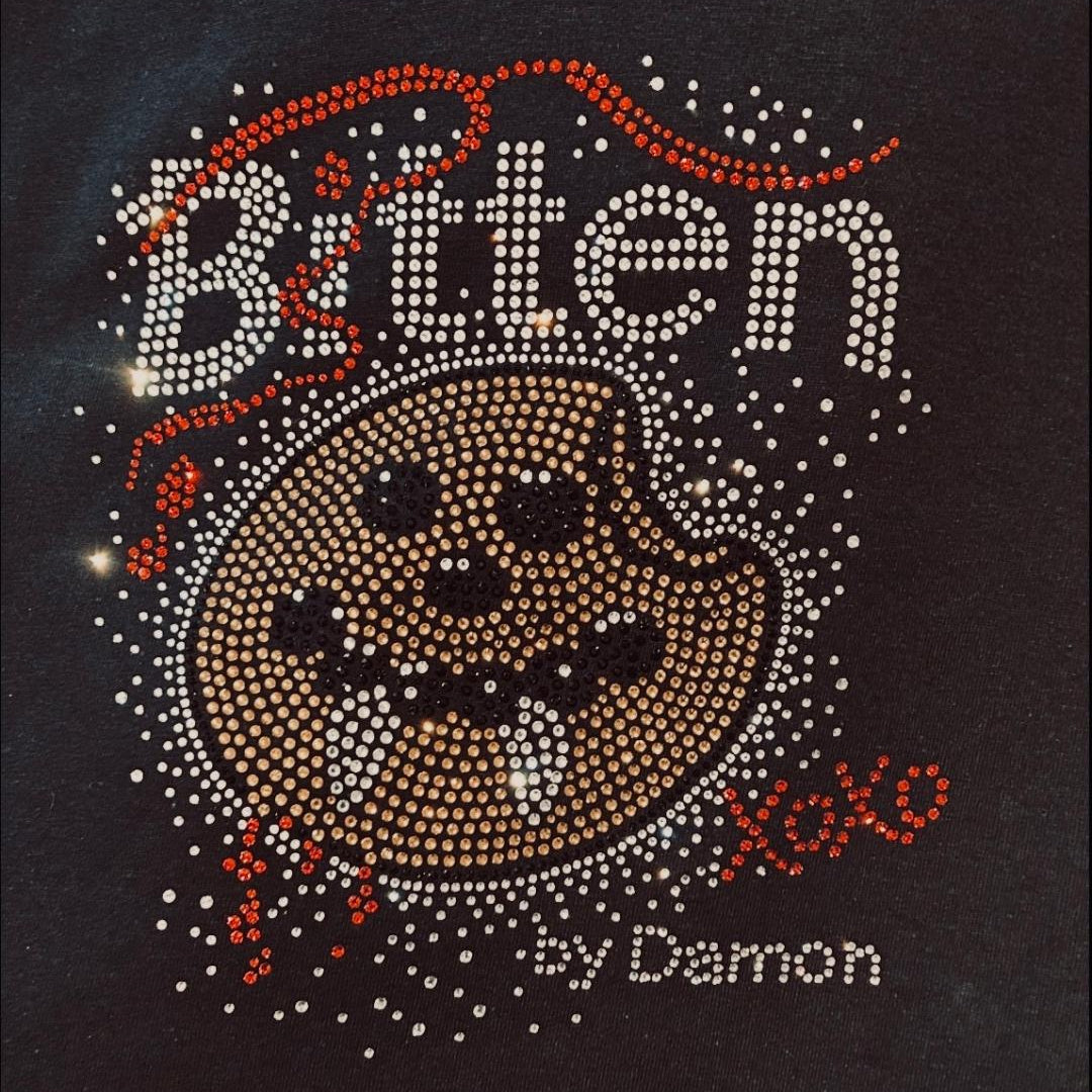 DAMON AND BONNIE BLACK PANCAKE IN DIAMONDS TEE