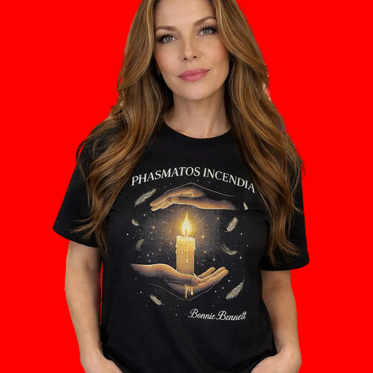 BONNIE BENNETT CANDLE AND FEATHERS TSHIRT