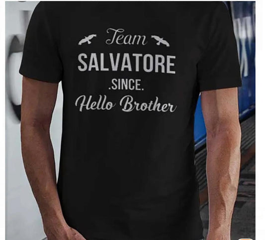 Team Salvatore Hello Brother Black Tee