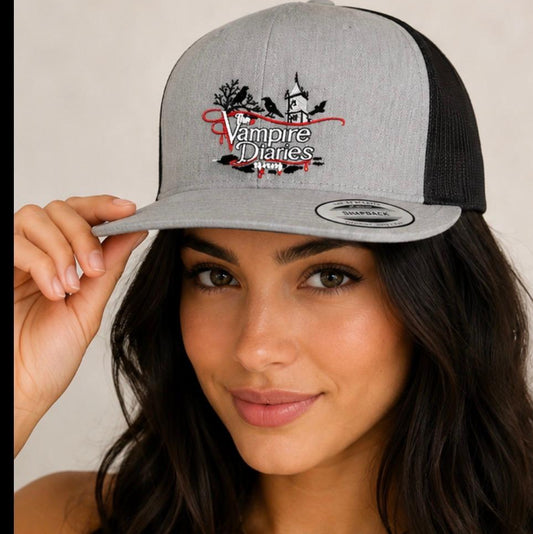 MYSTIC FALLS FOREVER TVD TRUCKER HAT